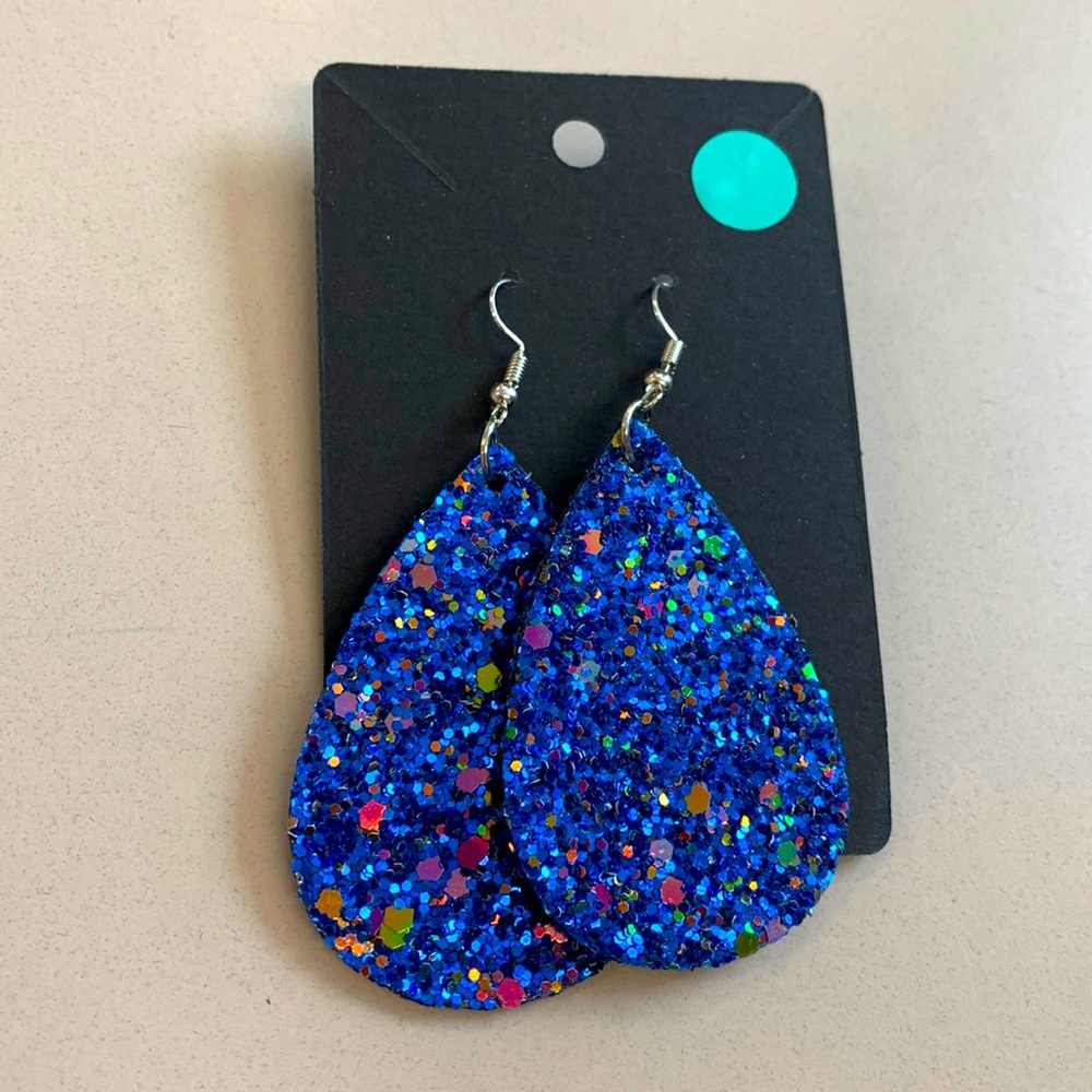 Free add on with bundle! Glitter dangle earrings 2/$10